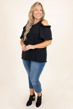 Beauty And Better Top, Black -Chic Soul Store BeautyAndBetterTop Black 0043