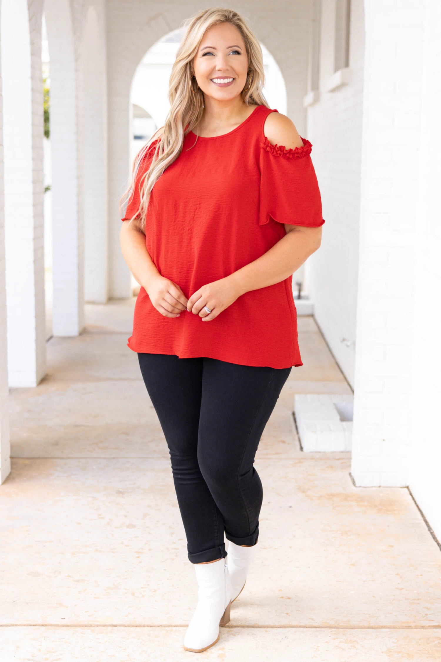 Beauty And Better Top, Tomato 5 Beauty And Better Top, Tomato - Image 3