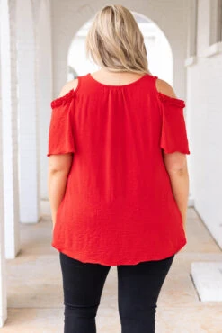 Beauty And Better Top, Tomato 12 Beauty And Better Top, Tomato -Chic Soul Store BeautyAndBetterTop Tomato 9984