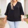 Beauty And Power Top, Black 1 Beauty And Power Top, Black -Chic Soul Store BeautyAndPowerTop Black 0150