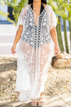 Beauty Beyond Compare Swim Dress, Ivory -Chic Soul Store BeautyBeyondCompareSwimDress Ivory 6459