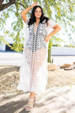 Beauty Beyond Compare Swim Dress, Ivory -Chic Soul Store BeautyBeyondCompareSwimDress Ivory 6467