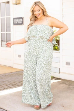 Beauty Intentions Jumpsuit, Green 10 Beauty Intentions Jumpsuit, Green -Chic Soul Store BeautyIntentionsJumpsuit Green 1189