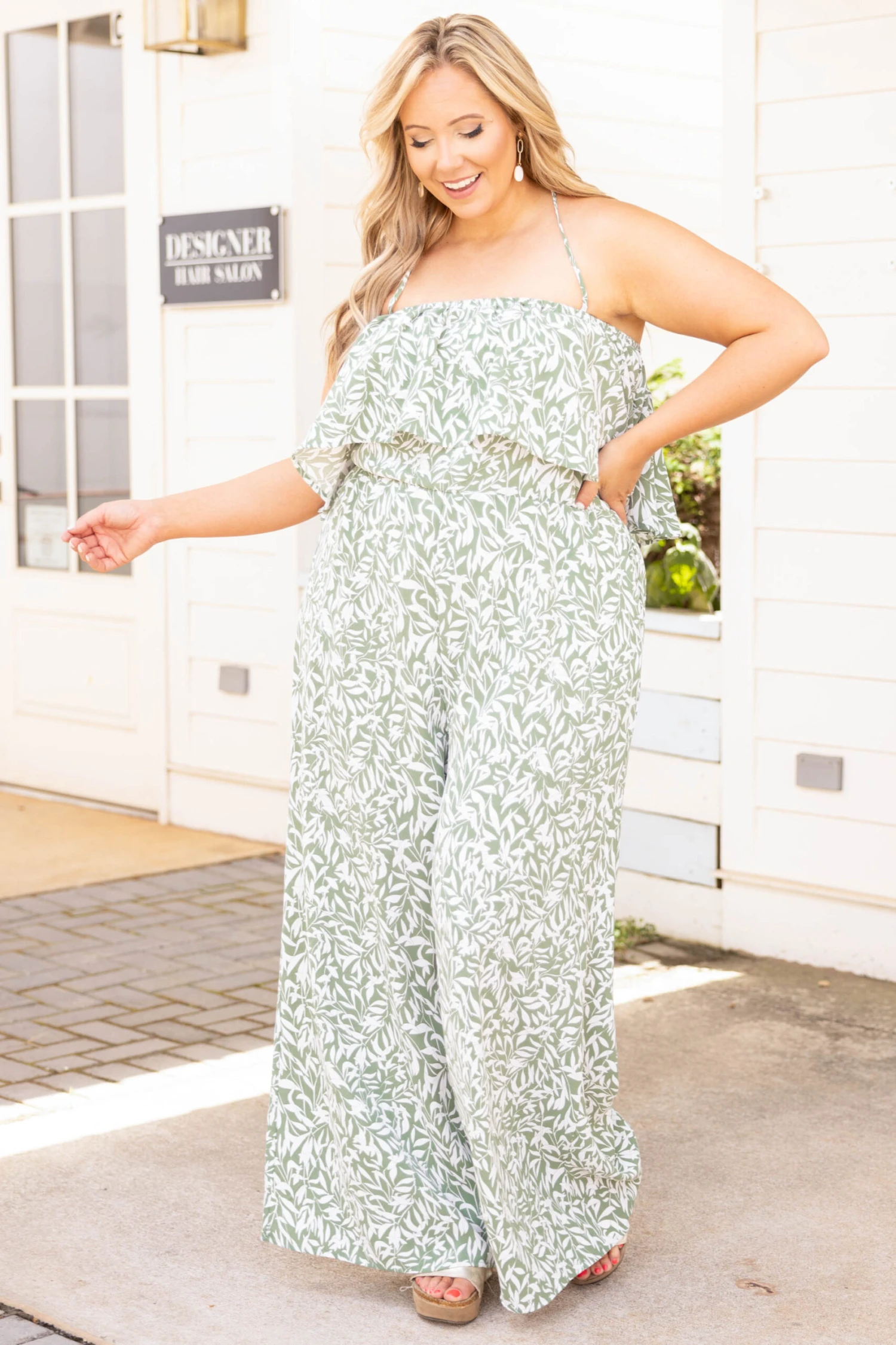 Beauty Intentions Jumpsuit, Green 5 Beauty Intentions Jumpsuit, Green - Image 3