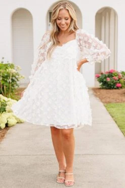 Beauty On Display Dress, White Multi -Chic Soul Store BeautyOnDisplayDress WhiteMulti 4