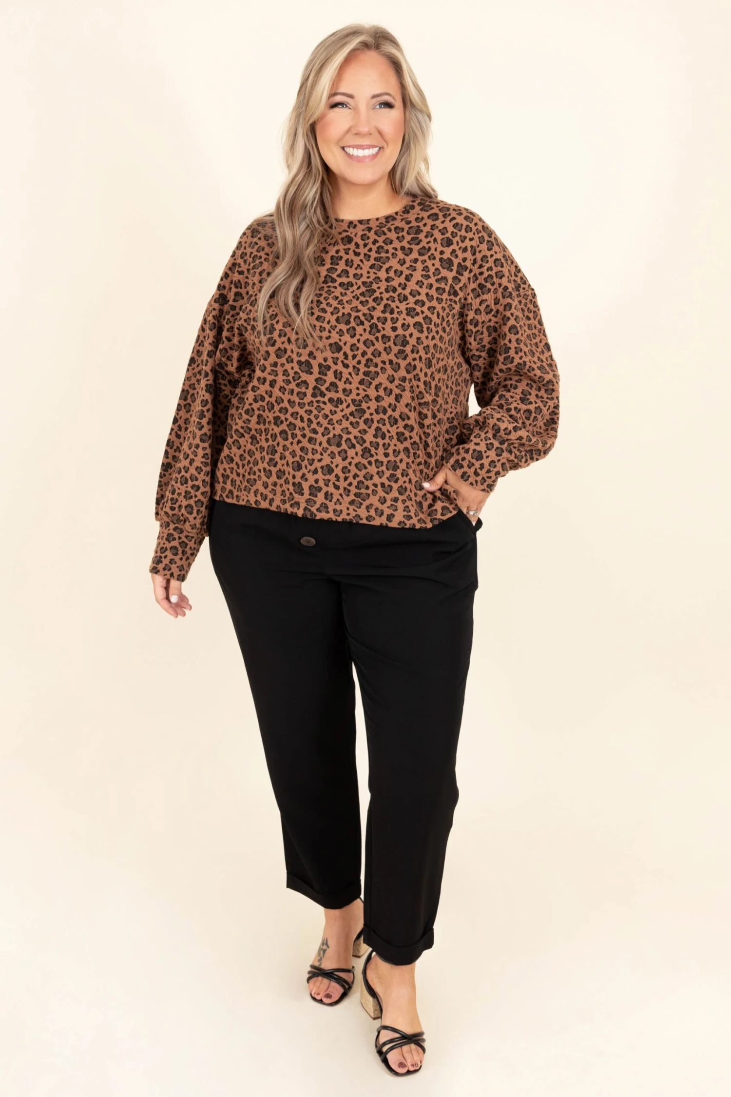 Behind The Spots Sweater, Camel 4 Behind The Spots Sweater, Camel - Image 2