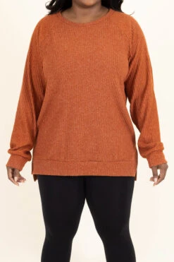 Better In Fall Top, Rust -Chic Soul Store BetterInFallTop Rust 9764