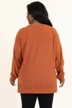 Better In Fall Top, Rust -Chic Soul Store BetterInFallTop Rust 9765