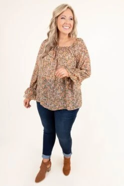 Bless And Love Top, Coral Multi -Chic Soul Store BlessAndLoveTop CoralMulti 3