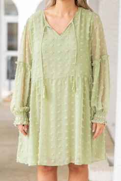 Blessed With The Best Dress, Sage -Chic Soul Store BlessedWithTheBestDress Sage 7121