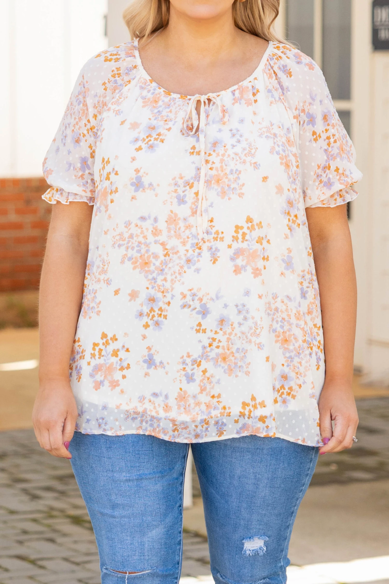 Block Party Dinner Top, Ivory 6 Block Party Dinner Top, Ivory - Image 4