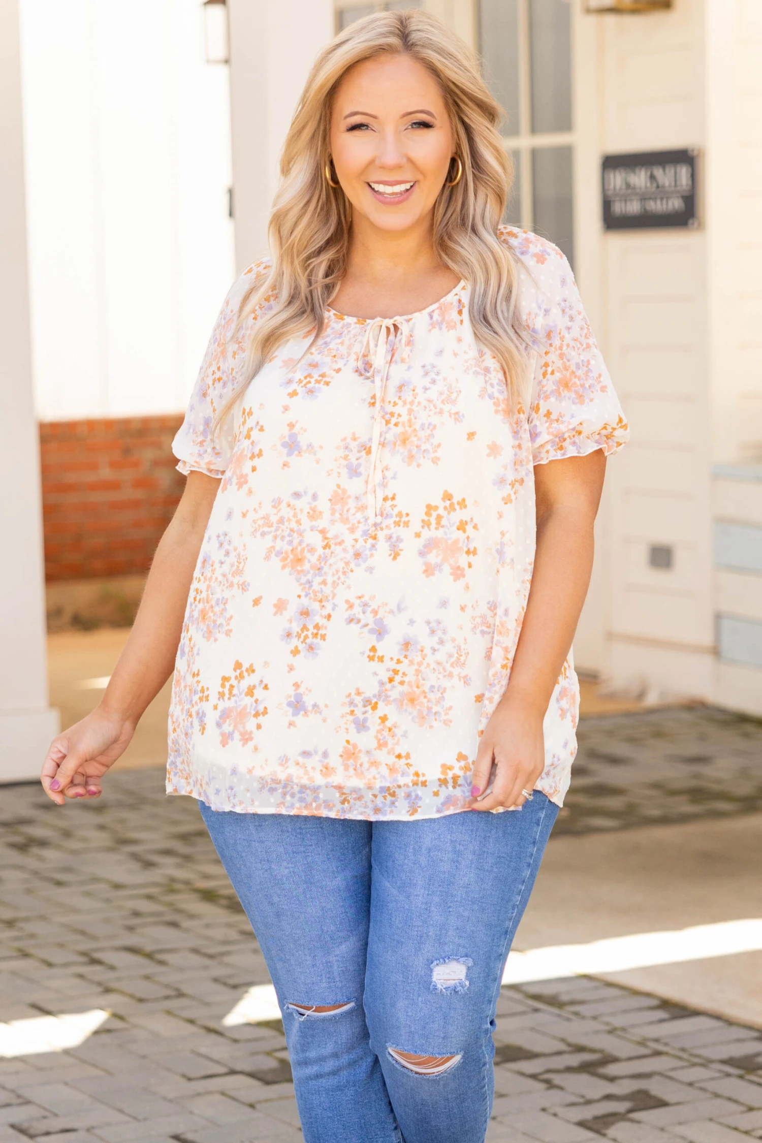 Block Party Dinner Top, Ivory 3 Block Party Dinner Top, Ivory