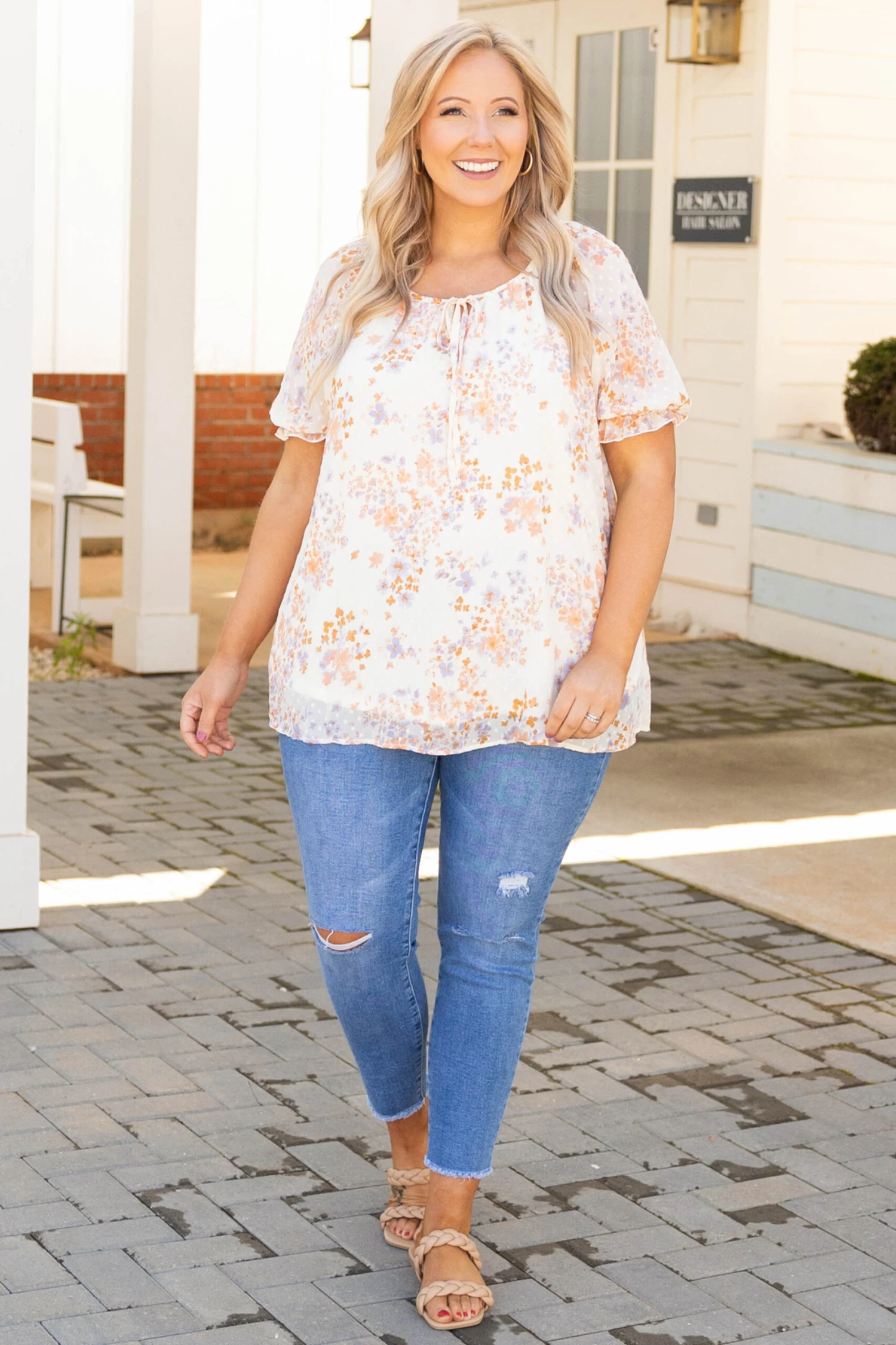 Block Party Dinner Top, Ivory 5 Block Party Dinner Top, Ivory - Image 3