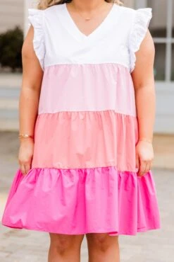 Blocks Of Love Dress, Multi -Chic Soul Store BlocksOfLoveDress Multi 2