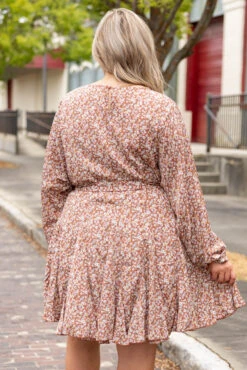 Blossoms Of Passion Dress, Toffee -Chic Soul Store BlossomsOfPassionDress Toffee 1310