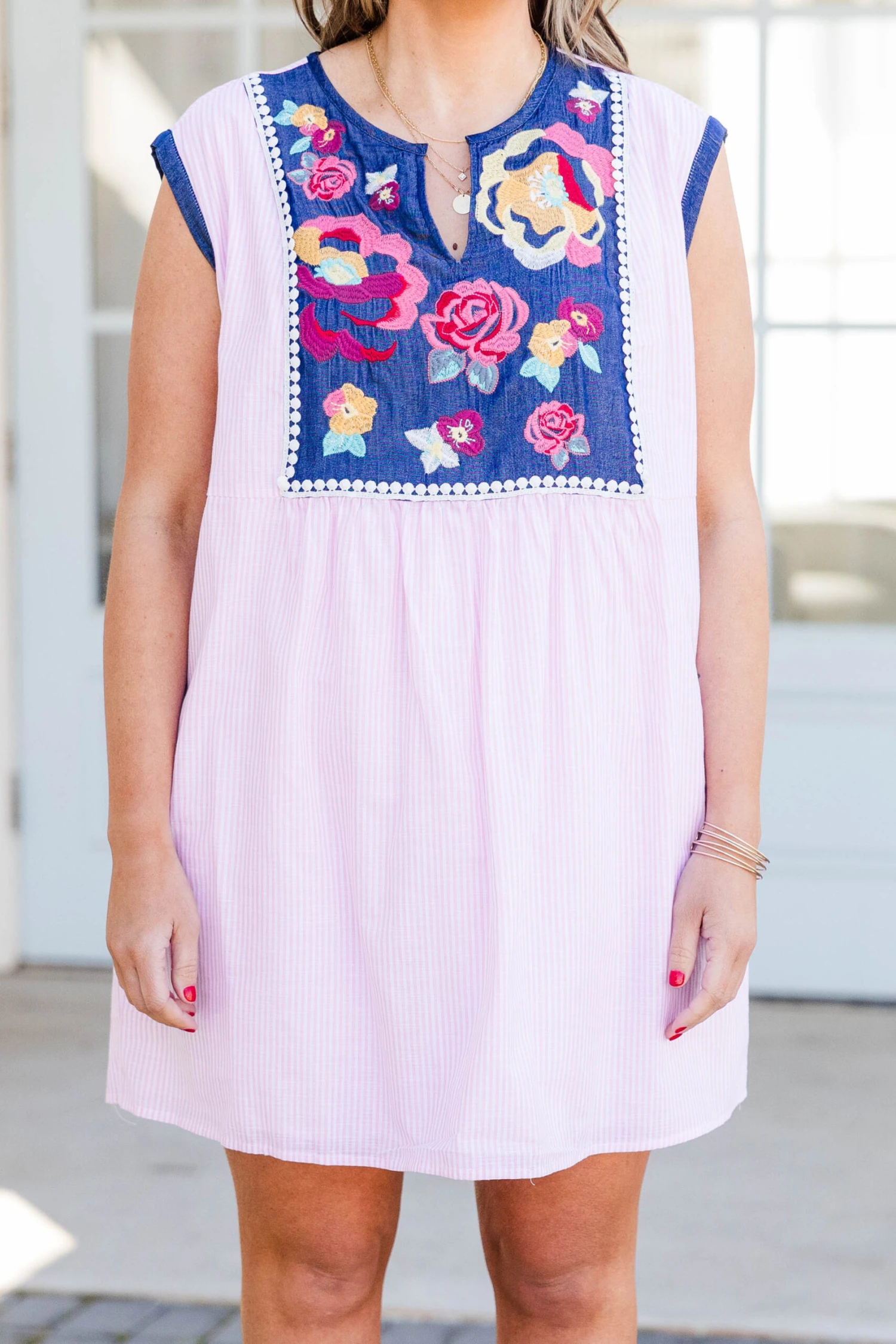 Blossoms On A Tree Dress, Light Pink 8 Blossoms On A Tree Dress, Light Pink - Image 6