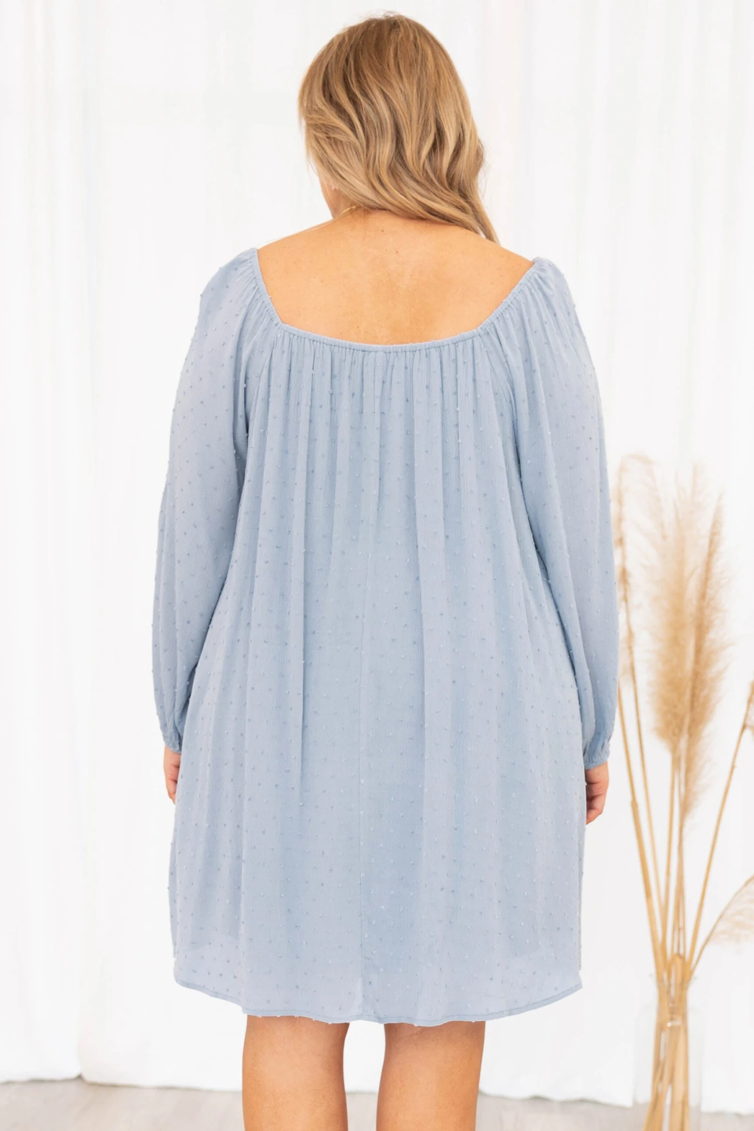 Blue Skies Dress, Dusty Blue 7 Blue Skies Dress, Dusty Blue - Image 5