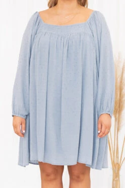 Blue Skies Dress, Dusty Blue 11 Blue Skies Dress, Dusty Blue -Chic Soul Store BlueSkiesDress DustyBlue 3300