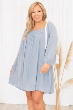 Blue Skies Dress, Dusty Blue
