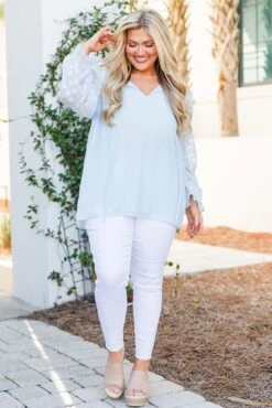 Bluebirds Fly Top, Pale Blue -Chic Soul Store BluebirdsFlyTop PaleBlue 6