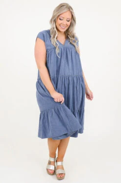 Blushing Beauties Dress, Blue 11 Blushing Beauties Dress, Blue -Chic Soul Store BlushingBeautiesDress Blue 7271