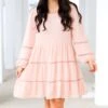 Blushing Belle Babydoll Dress, Mauve -Chic Soul Store BlushingBelleBabydollDress Mauve 12