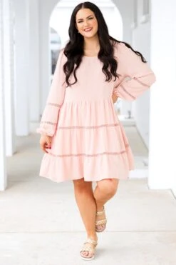 Blushing Belle Babydoll Dress, Mauve -Chic Soul Store BlushingBelleBabydollDress Mauve 14