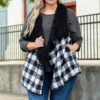 Blustery Night Vest, Black-Ivory -Chic Soul Store BlusteryNightVest Black Ivory 0215