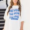 Boat Waves & Lake Days Boyfriend Tee, Ivory