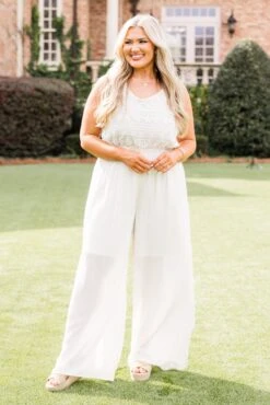 Boho In Lace Jumpsuit, White 10 Boho In Lace Jumpsuit, White -Chic Soul Store BohoInLaceJumpsuit White 3