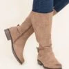 Bold Steps Boots, Taupe 1 Bold Steps Boots, Taupe -Chic Soul Store BoldStepsBoots Taupe 2