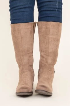 Bold Steps Boots, Taupe -Chic Soul Store BoldStepsBoots Taupe 3