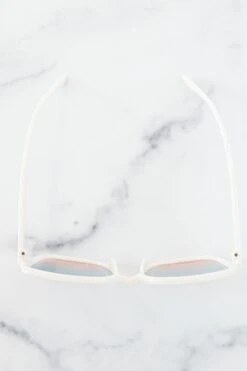 Here For The Vibes Sunglasses, White -Chic Soul Store BookOnTheBeachSunglasses White 9 025607cb fb3f 449c 8984 989a322aa22f