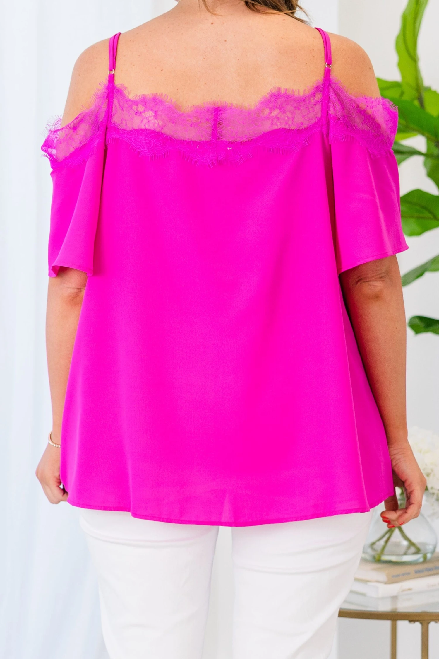 Born Beautiful Blouse, Fuchsia 9 Born Beautiful Blouse, Fuchsia - Image 7