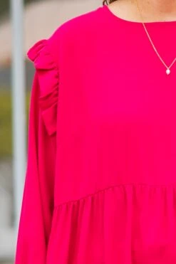 Both Eyes Open Top, Hot Pink -Chic Soul Store BothEyesOpenTop HotPink 3