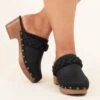 Brave New World Mules, Black -Chic Soul Store BraveNewWorldMules Black 9421