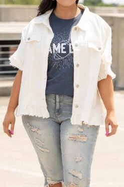 Breaking Hearts Jacket, White -Chic Soul Store BreakingHeartsJacket White 0397