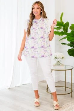 Breathe Freely Top, Lavender -Chic Soul Store BreatheFreelyTop Lavender 3