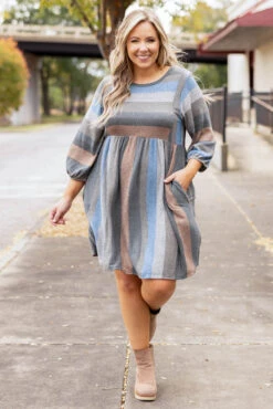 Bring Back The Moments Dress, Sage Mocha -Chic Soul Store BringBackTheMomentsDress SageMocha 9394