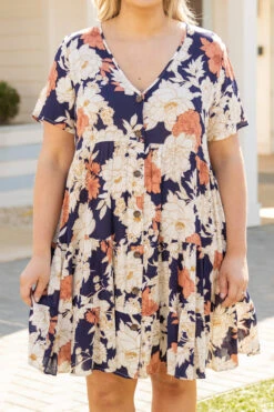 Bring Me More Dress, Navy 11 Bring Me More Dress, Navy -Chic Soul Store BringMeMoreDress Navy 9319