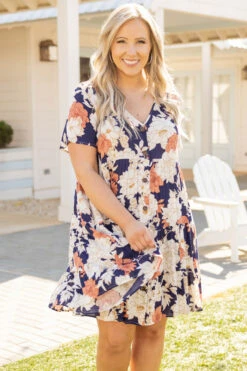 Bring Me More Dress, Navy