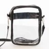 Bring The Essentials Clear Bag, Black -Chic Soul Store BringTheEssentialsClearBag Black 0429