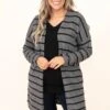 Bringing The Heat Cardigan, Charcoal-Black 2 Bringing The Heat Cardigan, Charcoal-Black -Chic Soul Store BringingTheHeatCardigan Charcoal Black 9937