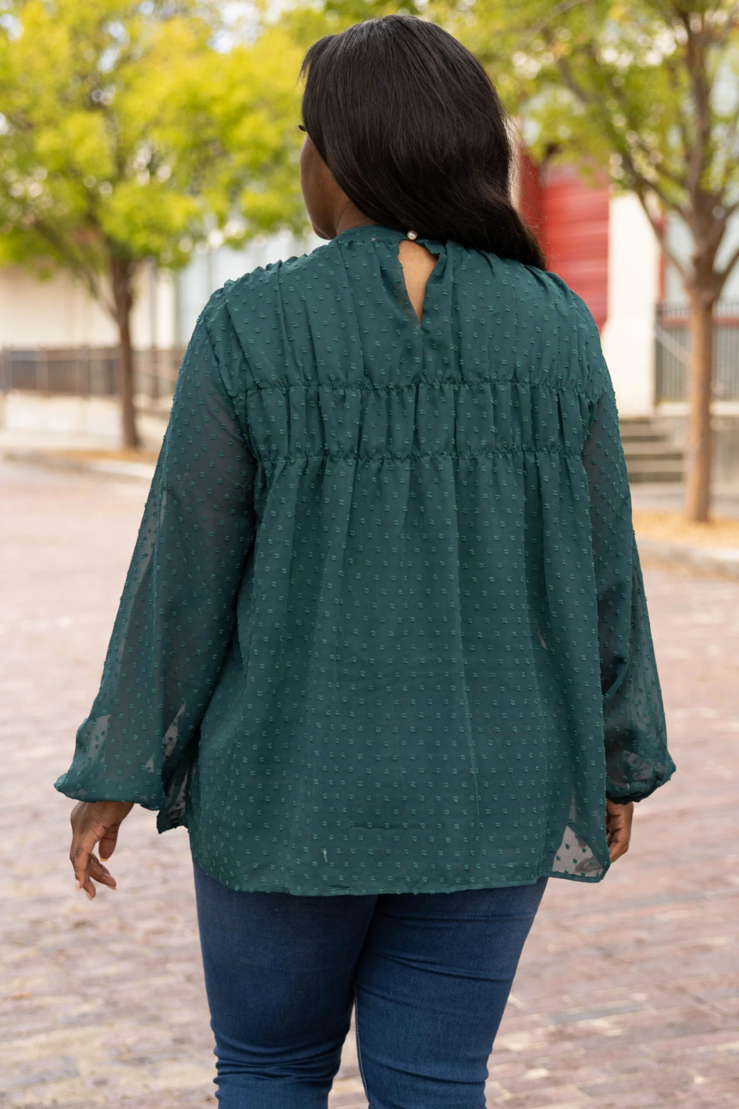 Brunch And Go Top, Hunter Green 7 Brunch And Go Top, Hunter Green - Image 5