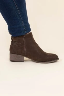 Buckle Up Babe Booties, Brown -Chic Soul Store BuckleUpBabeBooties Brown 5