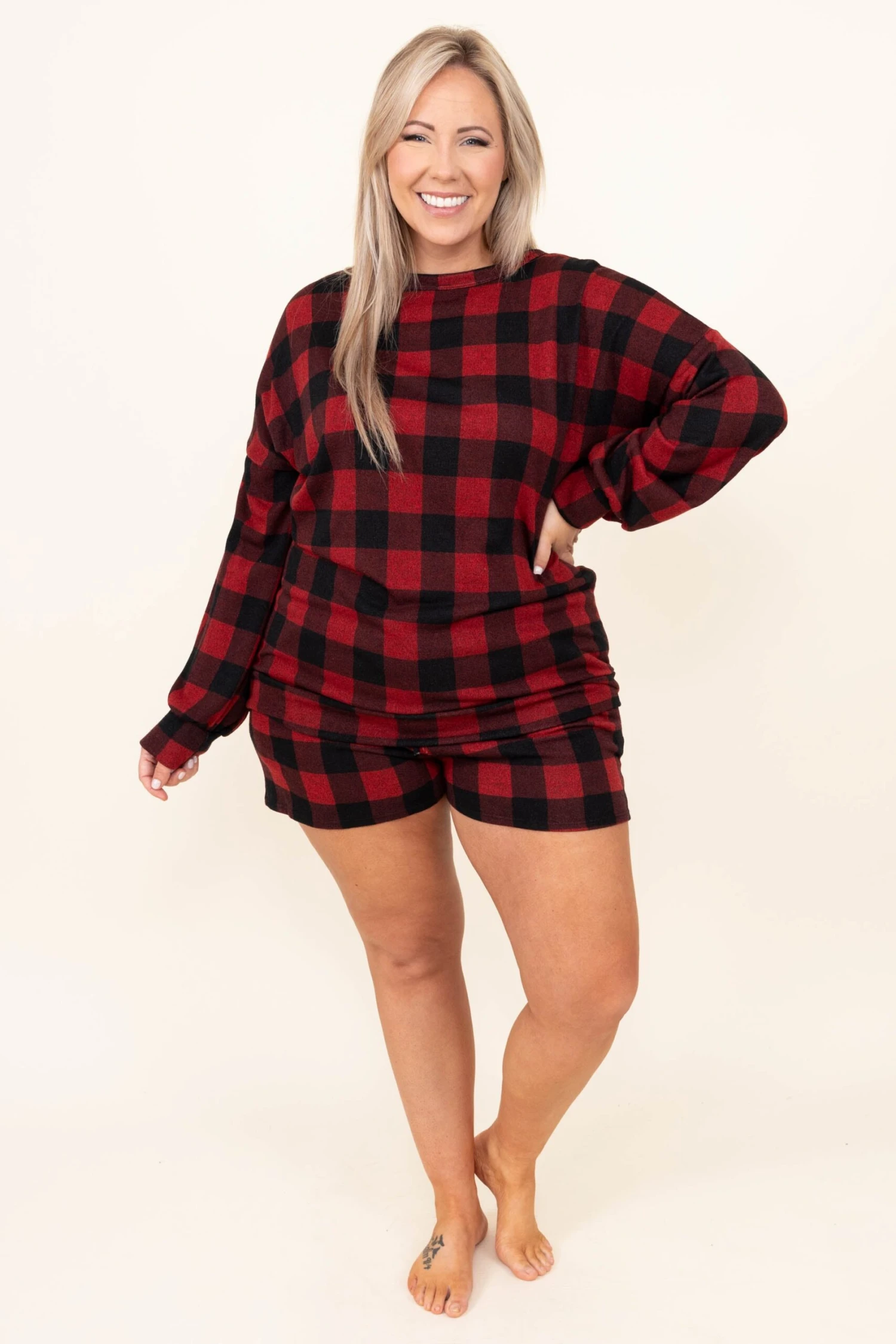 Buffalo Loungin Lounge Shorts, Red 6 Buffalo Loungin Lounge Shorts, Red - Image 4