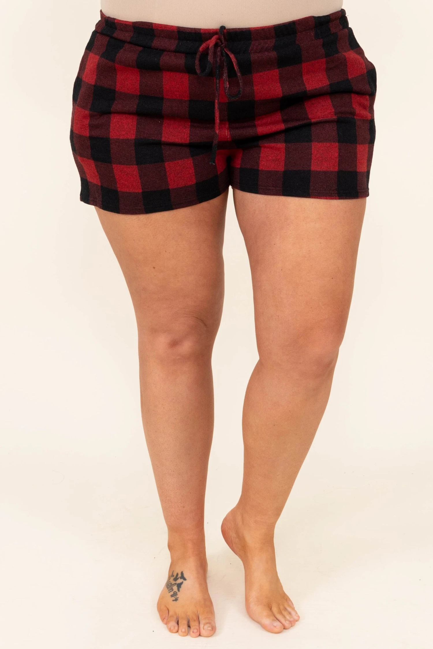 Buffalo Loungin Lounge Shorts, Red 3 Buffalo Loungin Lounge Shorts, Red