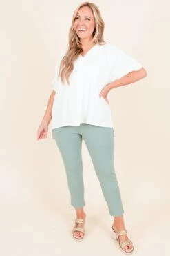 Business Lady Pants, Aloe 14 Business Lady Pants, Aloe -Chic Soul Store BusinessLadyPants Aloe 1 2