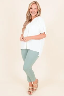 Business Lady Pants, Aloe 12 Business Lady Pants, Aloe -Chic Soul Store BusinessLadyPants Aloe 3 2