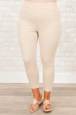 Business Lady Pants, Oatmeal